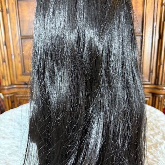 Freetress Equal 25" Susan Lace Front Shake-N-Go Color 1B Synthetic Wig - Picture 12 of 16